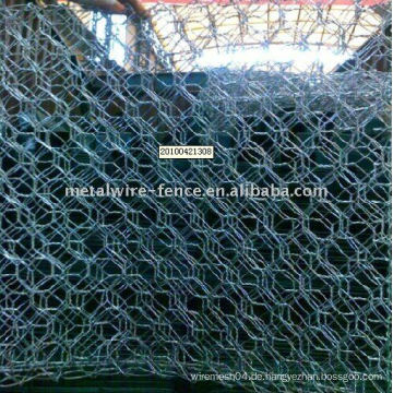 Verzinkte &amp; PVC-beschichtete Sechskant-Gabion-Box